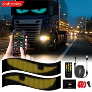 CRAFTSERIES 2Pcs Devil Eyes Light Bluetooth APP Control with Car Charger DIY Programmable Flexible L