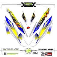 Striping SUPRA XX MOTIF X2 STICKER LIS HONDA SUPRA