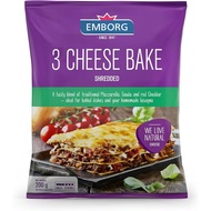 EMBORG 3 CHEESE BAKE  SHREDDED 200G