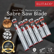 【ELITACO】Sabre Saw Bi Metal 1.2mm Blade 300mm Reciprocating Cut Wood S611DF S122VF 18TPI 6TPI Cuttin