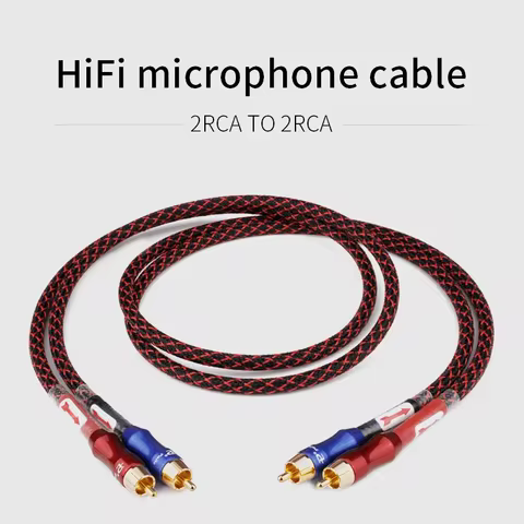 YYAUDIO HIFI Stereo Pair RCA Cable High-performance Premium Hi-Fi Audio 2rca to 2rca Interconnect Ca