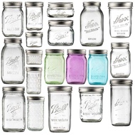 Mason Juice Bottle Drink Glass Milkshake Cup Sealed Jar Transparent