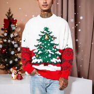 Christmas Yuan Digital 3D Flower Round Neck Casual Fashion Sports Sweatshirt 25.12.19