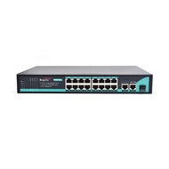 Wanglink gigabit network switch poe 16 port 10/100/1000mbps and 1 SFP slot 2 uplink PoE switch for c