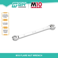 M10 Flare Nut Wrench - mm - 8 x 9 8 x 10 12 x 13 12 x 14 14 x 17 15 x 17 16 x 18 17 x 19 19 x 21