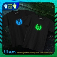 Hottest Jedi Star Universe Wars Movie Hero Icons Glow In The Dark T-Shirts