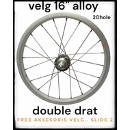 Alloy bicycle rims size 12 x 1.75 / 16 x 1.75 / 18 x 175 double thread