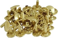 SK11 Extra Large Crimp Ball, Brass Plated, 0.5 inches (13 mm), Equivalent to 20 Pairs