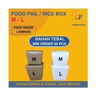 Plain Food Pail Kraft Food Pail/ ML Food Pail/ Rice Box/ Paper Food Pail