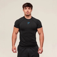 Genuine NEW British Gymshark Shark Onyx5 Sports And Fitness Training Suit Top Mens Quick-drying Brea