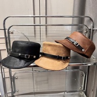 2025 ​​Anchor Emblem Pebbled PU Fisherman Bucket Hat for Women Men Foldable Travel Design Lightweigh