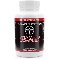High Dose Vegan Vitamin B Complex-150 Capsules (5 Months Supply), Essential Vegan B Complex-Vitamin 