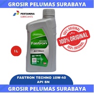 ORIGINAL oli Pertamina Fastron techno 10w/40 10w-40 ASLI BOTOL 1 liter Fastron 10W 40 1ltr Fastron