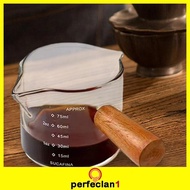 [Perfeclan1] Espresso Measuring Glass Jug Cup Small Glass for Daily Use 100ml