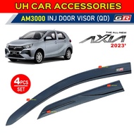 PERODUA AXIA 2023 AXIA D74A INJECTION DOOR VISOR WITH GR & AXIA HARD LOGO