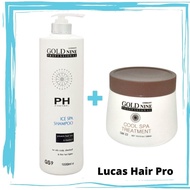 Gold Nine Professional Shampoo - 1000ml + GOLD NINE Cool Spa Treatment - 500ml (SET)