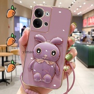 Soft Casing VIVO 1812 /1808 /1803 /1818 /1819 /1811 /1810 /1807 /1816 /1814 /1817 /1718 /1716 With Cute Rabbit Bracket Shockproof Phone Case Cover