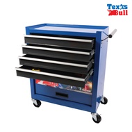 TEXAS BULL ตู้เก็บอุปกรณ์เเบบเข็นได้ ตู้เครื่องมือรถเข็นมินิ 4ลิ้นชัก (สีแดง/สีน้ำเงิน)/TX-39678