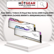 Ram GSKILL Trident Z5 Royal Neo Series (AMD Expo) DDR5 RAM 48GB (2x24GB) 8000MT/s 8000J4048G24GX2-TR