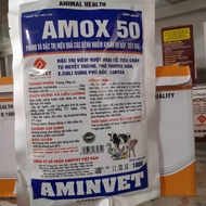 Amox 50% 100g Phân xanh trắng gà chết về đêm gà bị tụ huyết trùng