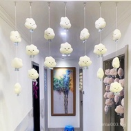 Home Cloud Door Curtain diy Door Pendant Wall Decoration Children's Room Door Ornaments Perforation-