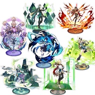 Anime Genshin Impact Figure Shikanoin Heizou Kamisato Ayato Yae Miko Zhongli Hutao Acrylic Stand Model Plate Cosplay Fans Gifts