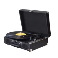 Vintage Vinyl Record Player BT Phonograph USB Recording 33/45/78RPM Support for 7/10/12inch Vinyl Re