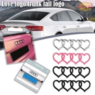 CEYOU Love Heart Logo Rear, ABS Plastics Heart-shaped Trunk Tail Label Badge, Emblem Decal Car Stick