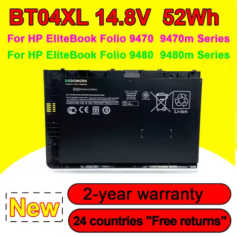 New BT04XL Laptop Battery For HP EliteBook Folio 9470 9470M 9480m BT04 BA06 HSTNN-IB3Z HSTNN-I10C 68