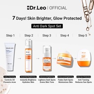[5pcs Skincare Set]Dr.Leo Skincare Dark Spot Whitening Moisturize+Serum+Toner+Sunscreen+Salicylic Ac