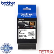 Brother Original TZe-FX221 9mm Black on White Flexible ID Genuine Laminated Tape TZeFX221 TZFX221 TZ