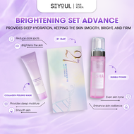 SEYOUL Combo Serum 21days + Bubble Toner + Collagen Peeling Mask Seyoul Brightening Set Advance