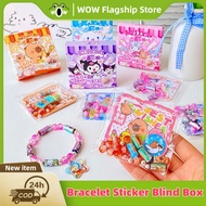 Sanrio Character DIY Sticker Bracelet, Bracelet Blind Box Student gift kuromi blind box sanrio gift