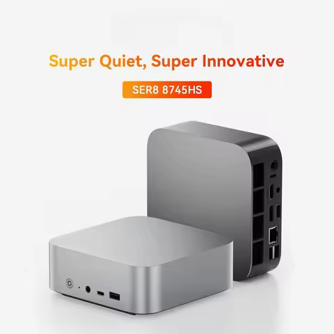 SER8 Mini PC W11 Pro, AMD Ryzen 7 8745HS(8C/16T up to 4.9GHz), 32GB DDR5 1TB NVME SSD Radeon 780M 12