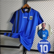 Argentina 1994 Away Soccer Jersey MARADONA Retro***-