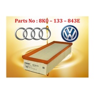 Audi - B8 A4 A5 Q5 Air Filter 8K0-133-843E