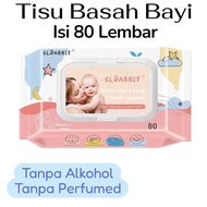 Baby Wet Wipes, 80 pcs Baby Wet Wipes, 80 non-alcoholic