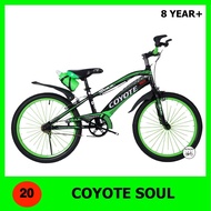 จักรยานเด็ก โช๊คหน้า COYOTE LITE รุ่น SOUL ขนาด 20 นิ้ว  แถมกระติกน้ำ บังโคลนหลัง(เด็กอายุ 7 ปีขึ้นไป)
