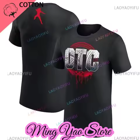 Men's Black Roman Empire OTC Punk Fashion Gothic Cotton 100% T-shirt