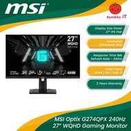 MSI Optix G274QPX 27" WQHD 240Hz Flat Gaming Monitor - IPS/1ms/HDMI/DP/USB-C