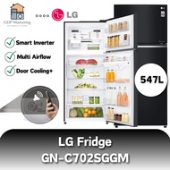 LG Fridge 547L GN-C702SGGM with Black Glass , Door Cooling+ and Multi Air Flow