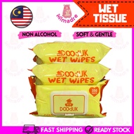 100pcs DOOdUK Baby Wet Wipes NON ALCOHOL BABY WIPES, BABY WET TISSUE ANTI BACTERIAL ALCOHOL FREE WET