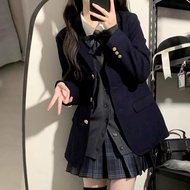 JK Uniform Female College Three Button Suit Jacket Meladesi Top