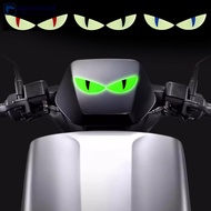【OMALL】 1Pair 3D Devil's Eye Luminous Motorcycle Helmets Sticker Night Light Decor for KTM Car Refle