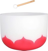 14 Inch Crystal Singing Bowl Set Lotus 432Hz C - Red (Root Chakra)