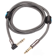 GOLLEY LION สายเครื่องดนตรี TRS 1/4นิ้วสายเชื่อมต่อเสียงสเตอริโอแจ็คตัวผู้6.35เส้นสมดุล6.35ใช้ได้กับ