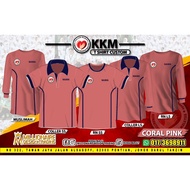 |TSHIRT KKM CORAL PINK|Baju KEMENTERIAN KESIHATAN|MUSLIMAH| COLLER| Lelaki & Wanita| KKM Work Wear|M