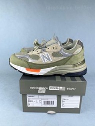 WTAPS x New Balance 992W 綠色男女款跑步鞋 M992WT