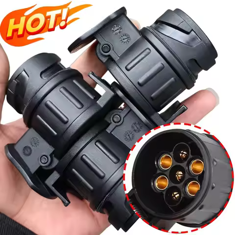 Euro 13 Pin Plug to 7 Pin Socket Trailer Adapter 12V Waterproof Towbar Electrical Converter for Cara