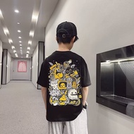 2026CT50 Pure Cotton Children T Printed Style 90-170COD 2026 Fashion Korean Version